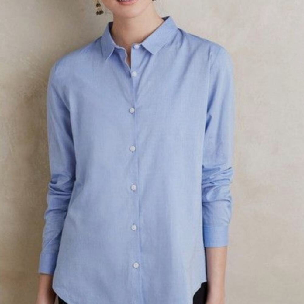 The Blue Shirt Shop Chambray Long Sleeve Button Down Size S